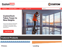Tablet Screenshot of customtechflooring.com